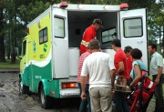 Ambulância foi usada no treinamento