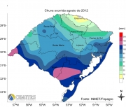 Chuva ocorrida em agosto de 2012