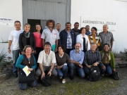 Comitiva cubana é recepcionada na Fepagro Serra do Nordeste, em Caxias do Sul.